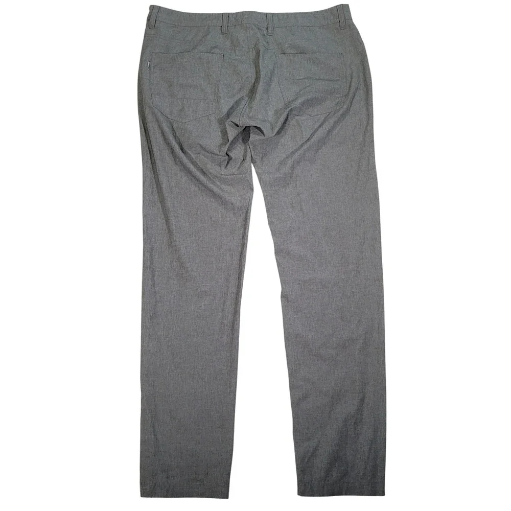 Linksoul Boardwalker Golf Pants 35R Grey Tech Stretch Chino Gorpcore Performance